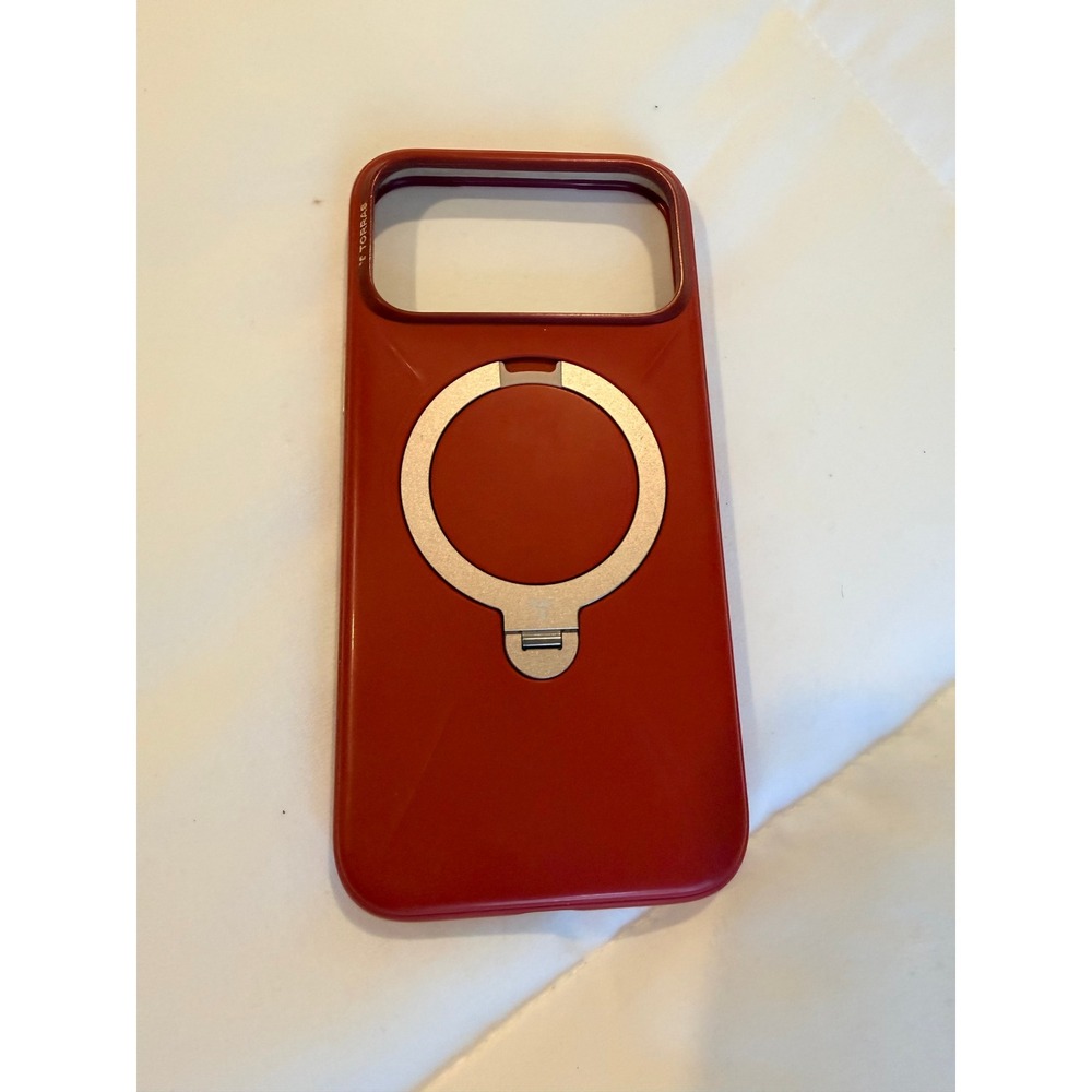 TORRAS Q3 Silicone iPhone 17 Pro Max Case Magnetic Stand Red Protective Cover